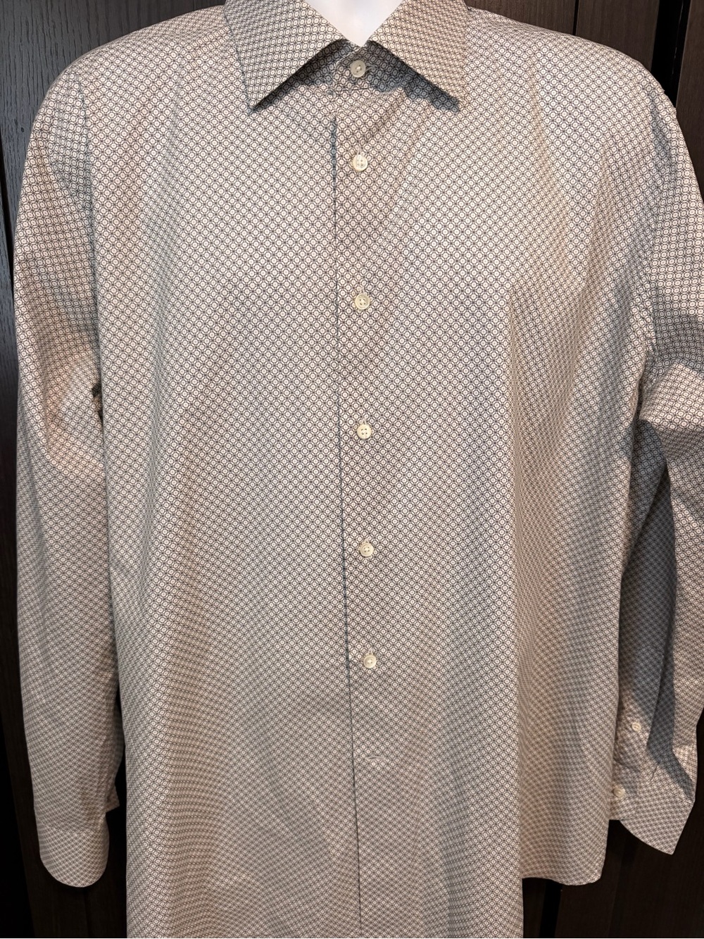 Beautiful XL Canali dress shirt pattern Dress Shirt 100% cotton